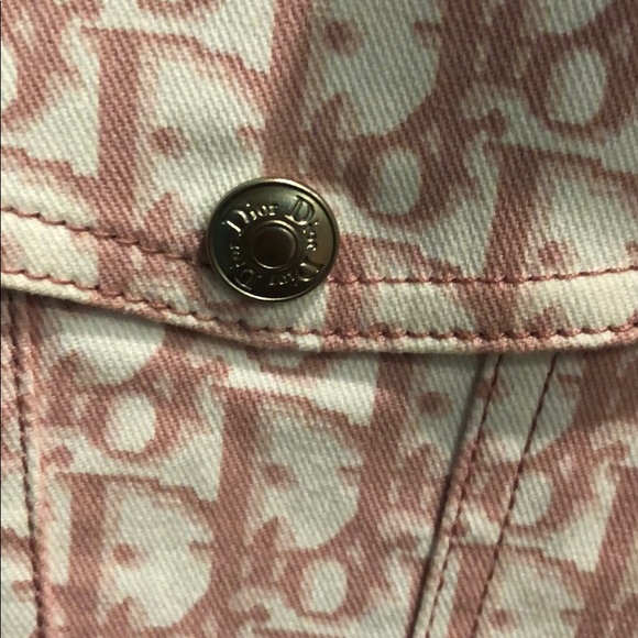 Authentic Dior pink white logo jacket size 4/36 - Picture 8 of 8